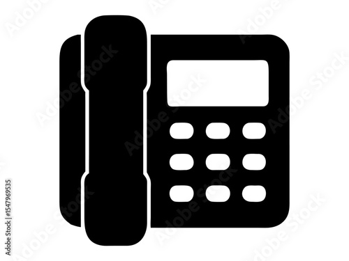 A number pad icon full black silhouette vector illustration design