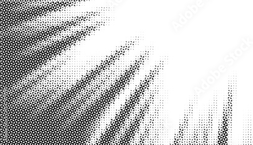 Black and white smooth transition of geometric pattern for sporty and modern background. Fade and disappear effect. Vector Format Illustration 