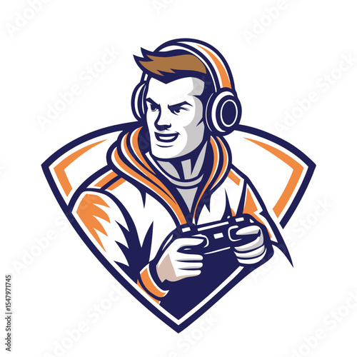 Gamer with Headphones and Controller (4)