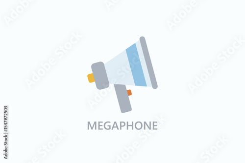 Megaphone Icon Or Logo Isolated Illustration