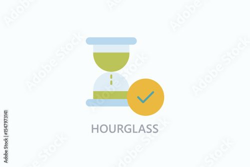Hourglass Icon Or Logo Isolated Illustration