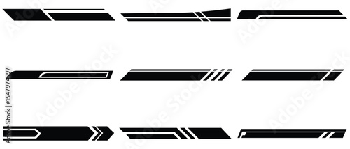 Phantom Streak Decals – Futuristic Motion Stripes for Custom Motorsport Wraps