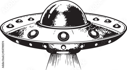 UFOs soaring near an alien planet