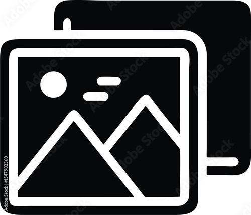 Representing images and pictures icon