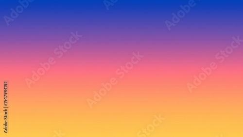 A vibrant gradient background transitioning from blue to yellow with soft color blending effect