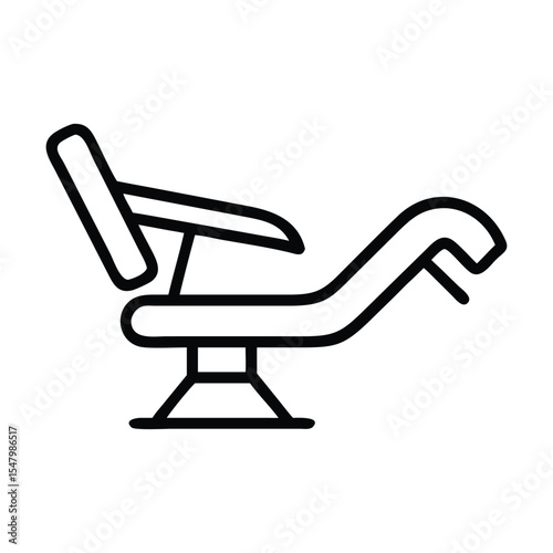 Hair removal spa chair icon Outline hair removal spa chair vector icon for web design isolated on white background Premium Vector
