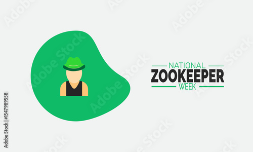 July is National ZooKeeper Week background illustration. Holiday concept. Utilize for background, banner, placard, card, and poster design template with  professional  illustraion design 