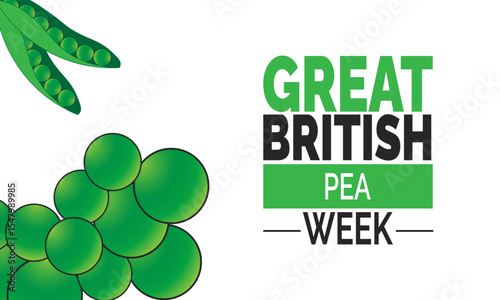 Great British Pea Week  background illustration. Holiday concept. Utilize for background, banner, placard, card, and poster design template with  professional  illustraion design 
