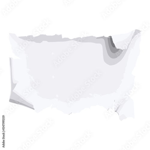 White torn paper background abstract creative vector