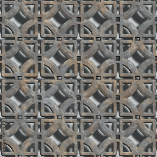 Creative square ventilation grid