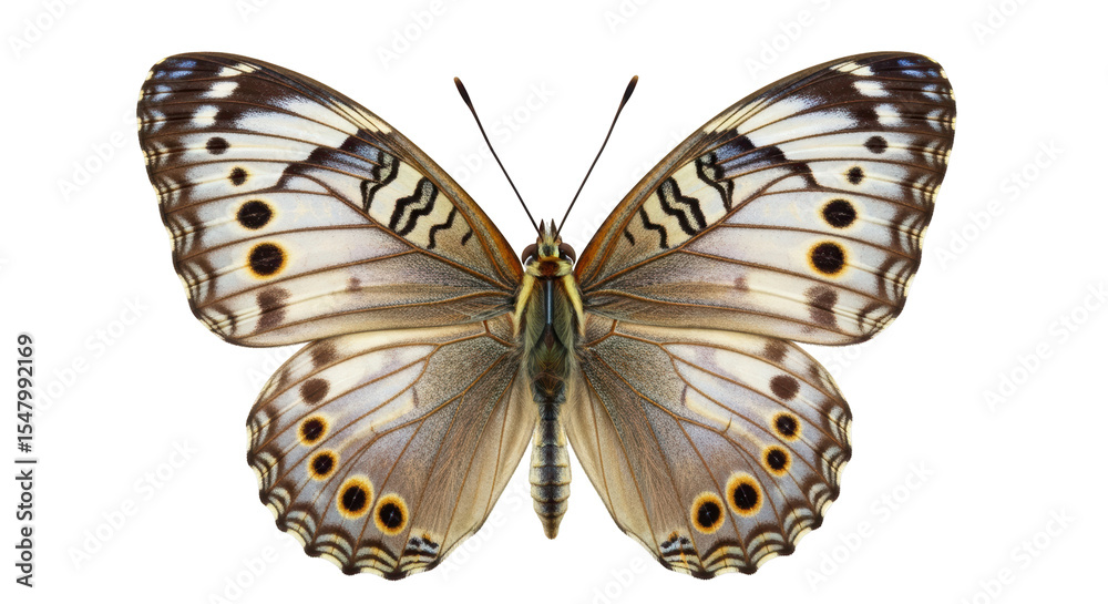 Fototapeta premium Isolated White Admiral Butterfly