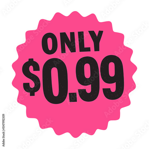 Vibrant sale price sticker vector