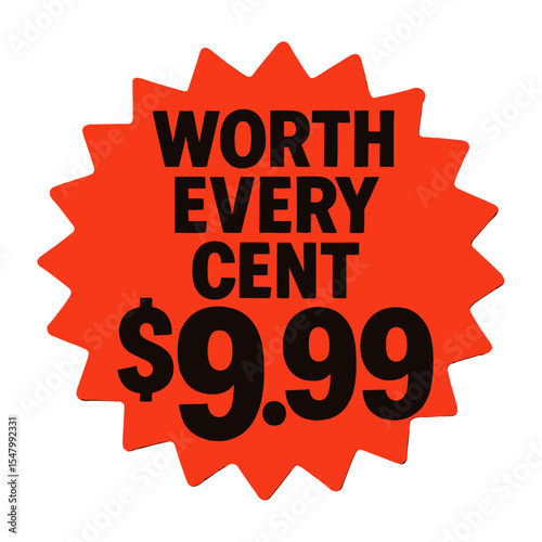 Bold price tag illustration vector