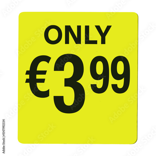 Bright price tag illustration vector