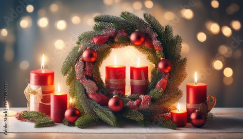 adventskranz weihnachtsstimmung vierter advent
