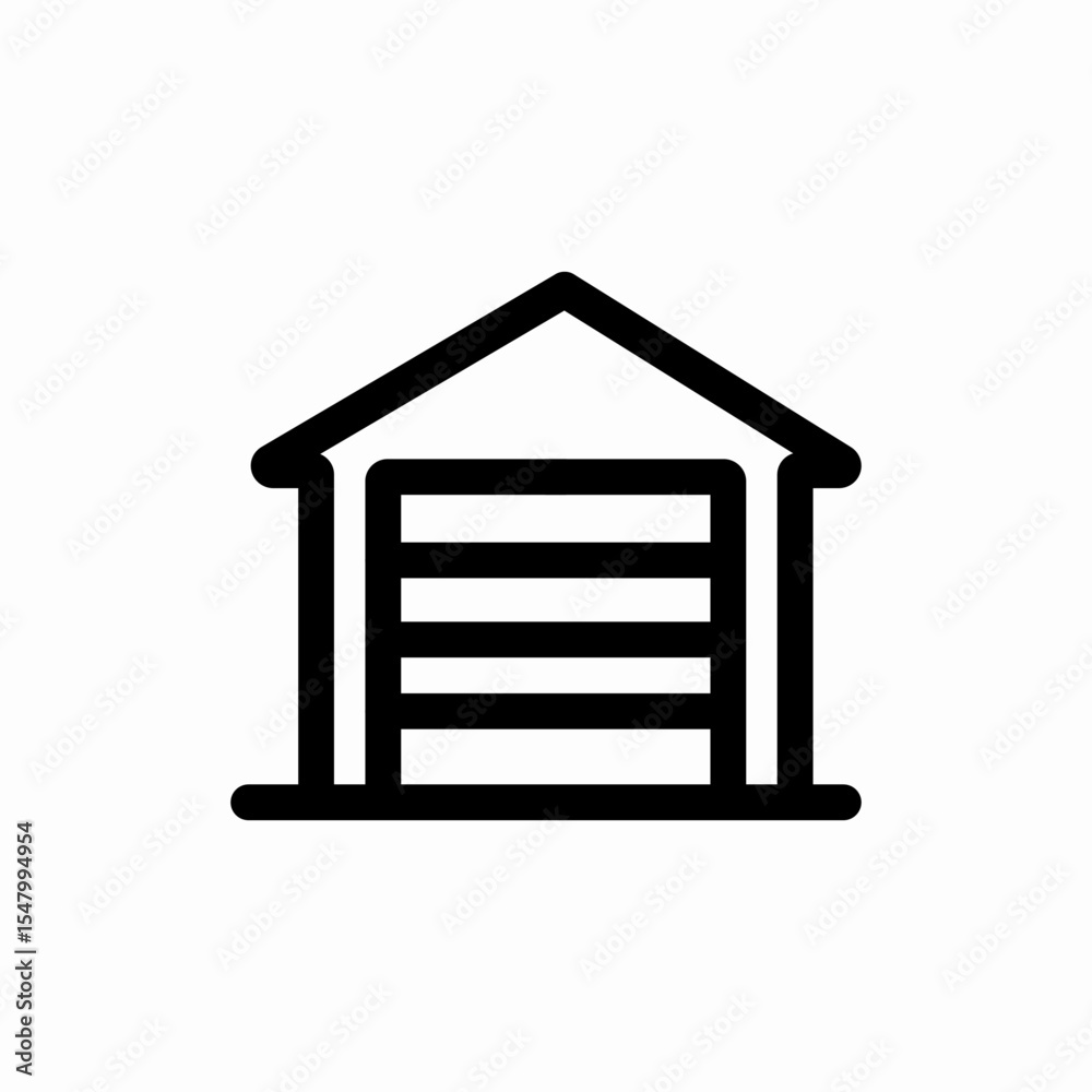 garage icon vector sign garage icon vector sign