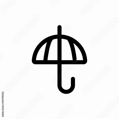 umbrella icon vector sign