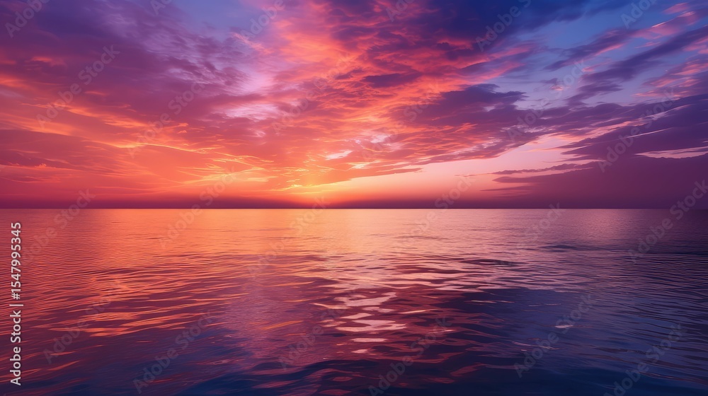 Obraz premium horizon purple gold sky