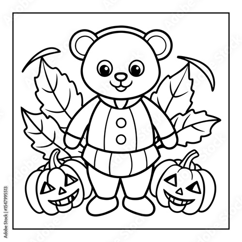vector illustration of a coloring page