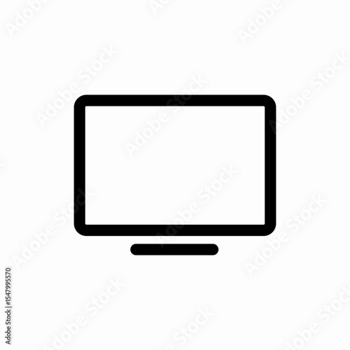 computer monitor display icon vector sign