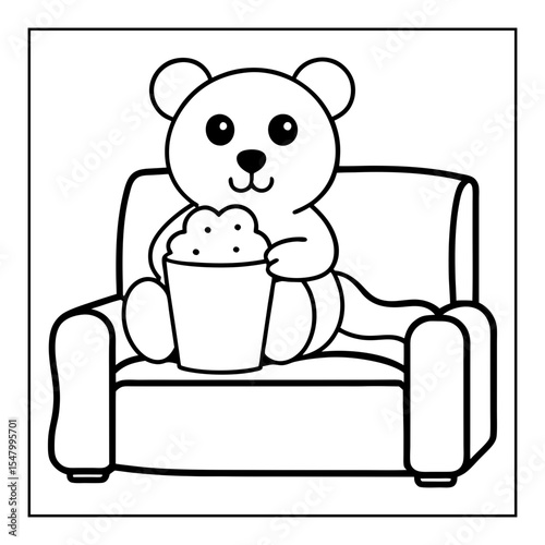 vector illustration of a coloring page