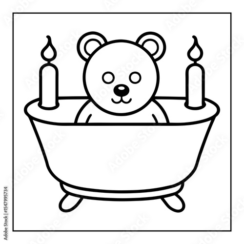 vector illustration of a coloring page