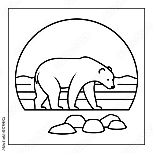 vector illustration of a coloring page
