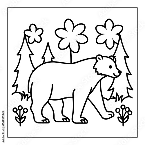 vector illustration of a coloring page