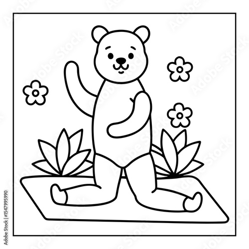 vector illustration of a coloring page