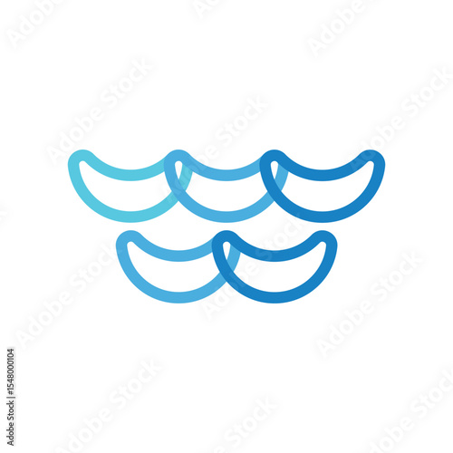 Water Wave Logo Icon