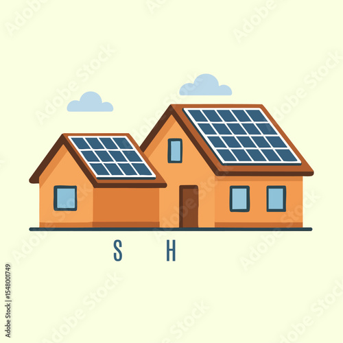 Solar Powered Homes with Solar Panels on Roofs
