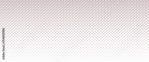 Blended  doodle hearts on white for pattern and background,  Abstract geometric texture collection design.