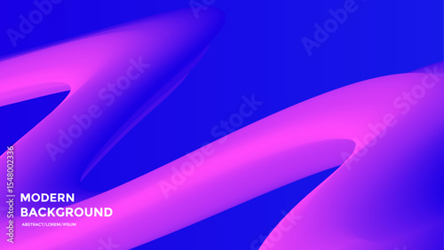 Smooth abstract pink and purple wave shapes on deep blue background create a bold and futuristic modern backdrop