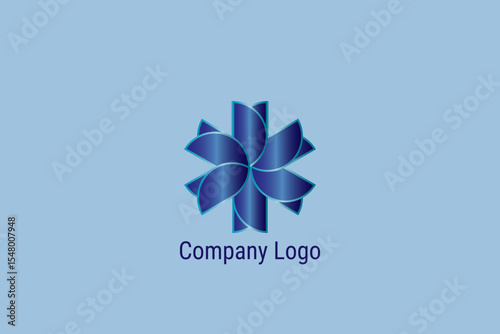 Floral vector logo design for company. Unique, beautiful, modern logo design.