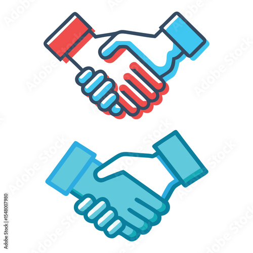 Handshake icon vector illustration