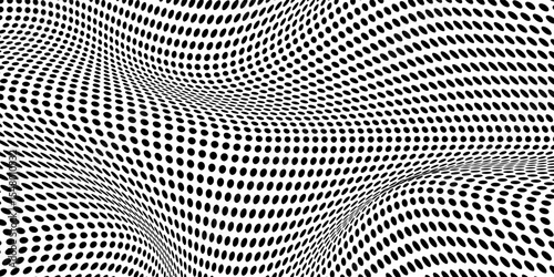 Background with monochrome dotted texture. Polka dot pattern template. vector ilustration
