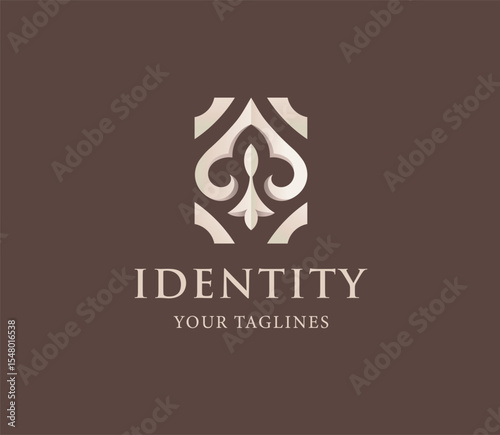 abstract modern classic ornament for decorative or symbol of company