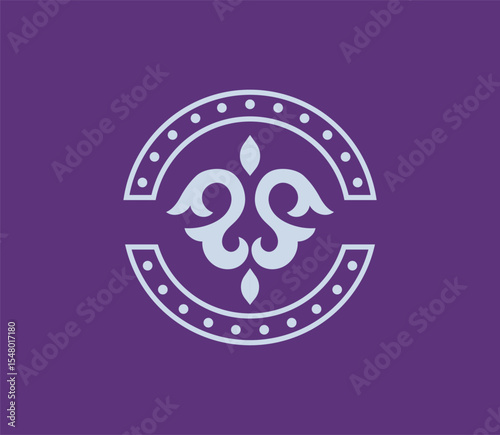abstract modern classic ornament for decorative or symbol of company