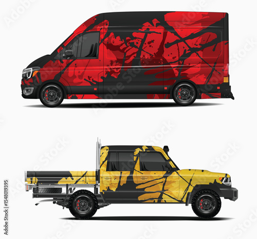 Custom Vehicle Wraps Designs for Van and Truck