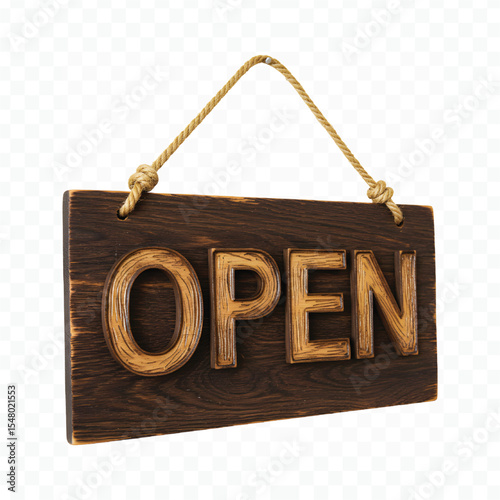 wooden sign for sale on a white background