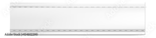 White blank clothing label featuring double stitching, positioned on a pristine white fabric background, offering ample space for personalized text and essential information