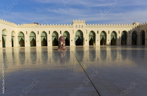 The courtyard of Al-Hakim Mosque, Cairo
