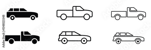 Car icon set vector illustration