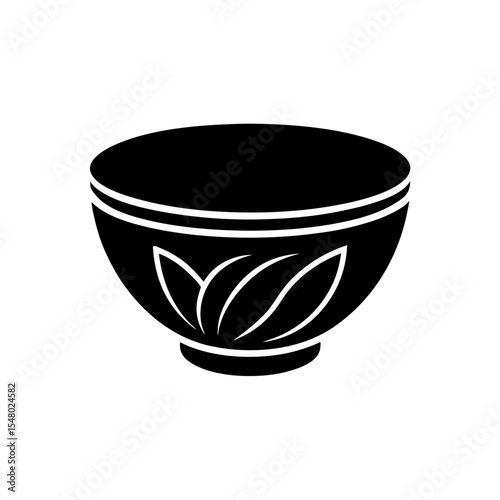 Matcha Bowl Icon Vector with Flat and Clean Isolated Look