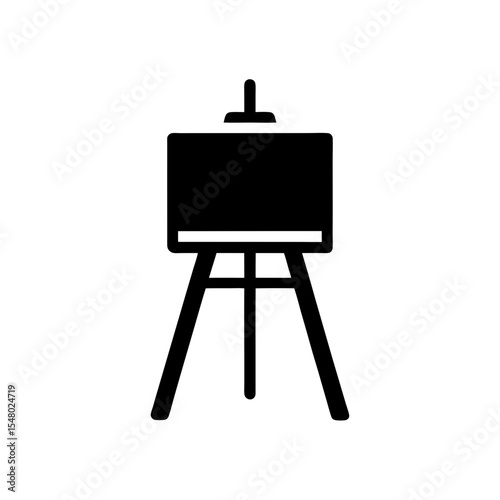 Easel Icon Vector in Flat and Clean Isolated Design