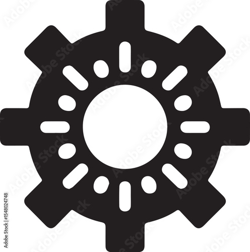 gear wheels isolated on white silhouette 
