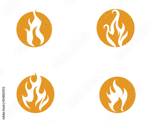 Fire flame vector illustration design