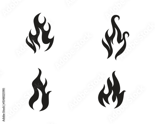 Fire flame vector illustration design