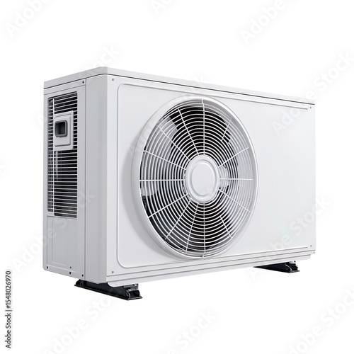 Fabulous White Heat Pump isolated on transparent background
