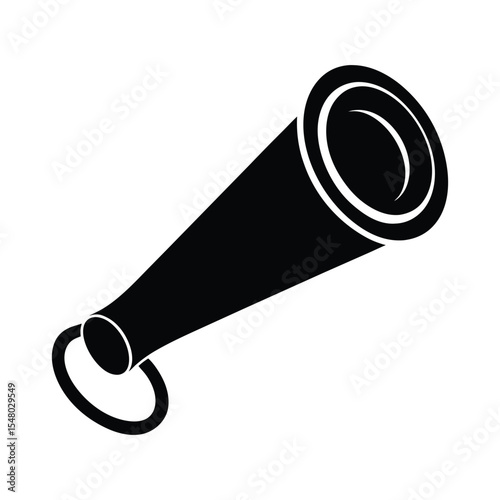 Party blower silhouette illustration